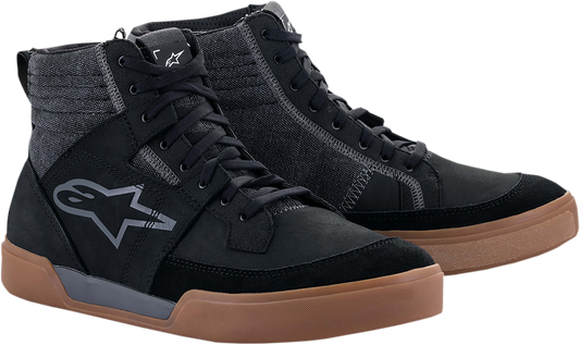 Alpinestars Ageless Shoes Black/Gray/Brown US 13.5 – Street-Style Motorcycle Footwear with Enhanced Comfort and Protection