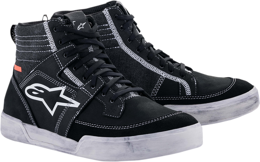 Alpinestars Ageless Shoes Black/White US 12.5 - Durable Street-Style Riding Sneakers