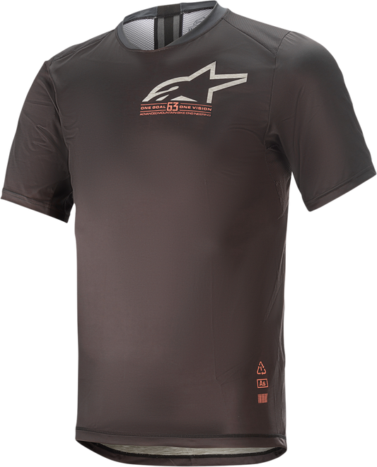 Alpinestars Alps 6.0 V2 Short-Sleeve Jersey - Black/Coral, Medium (Part #1763921-1793-MD)