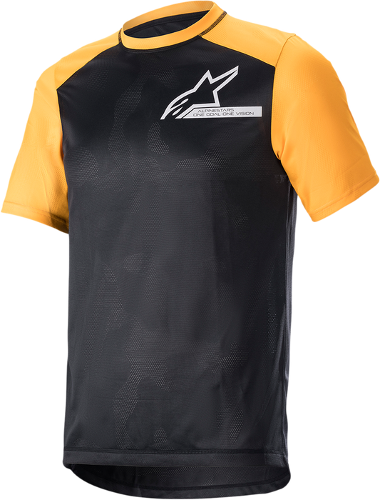 Alpinestars Alps 4.0 V2 Short-Sleeve Jersey XL by Alpinestars - Black, Tangerine & White, Part 1765922-1402-XL
