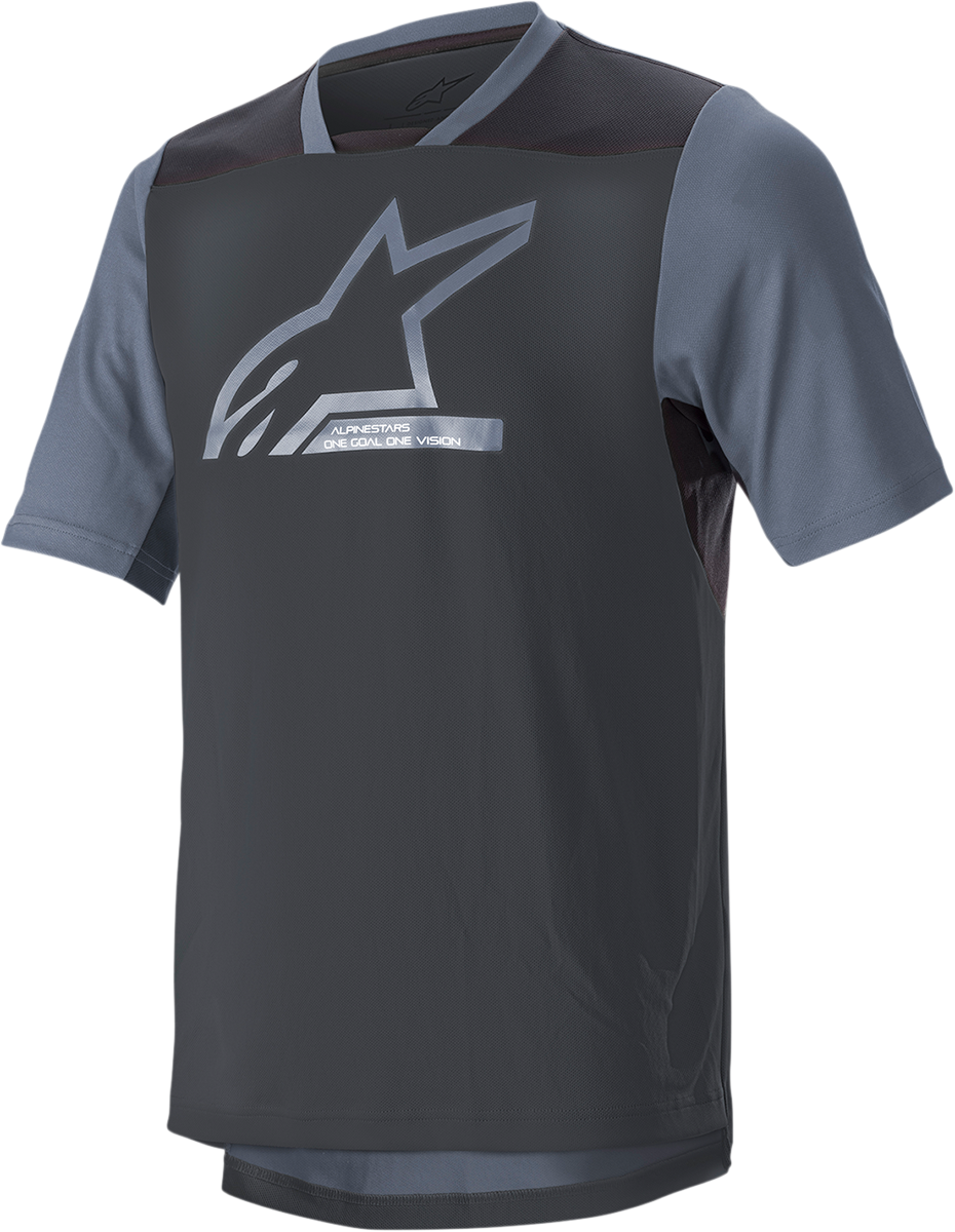 Alpinestars Drop 6.0 V2 Short-Sleeve Jersey Black XL - Breathable Enduro Riding Shirt with UV Protection