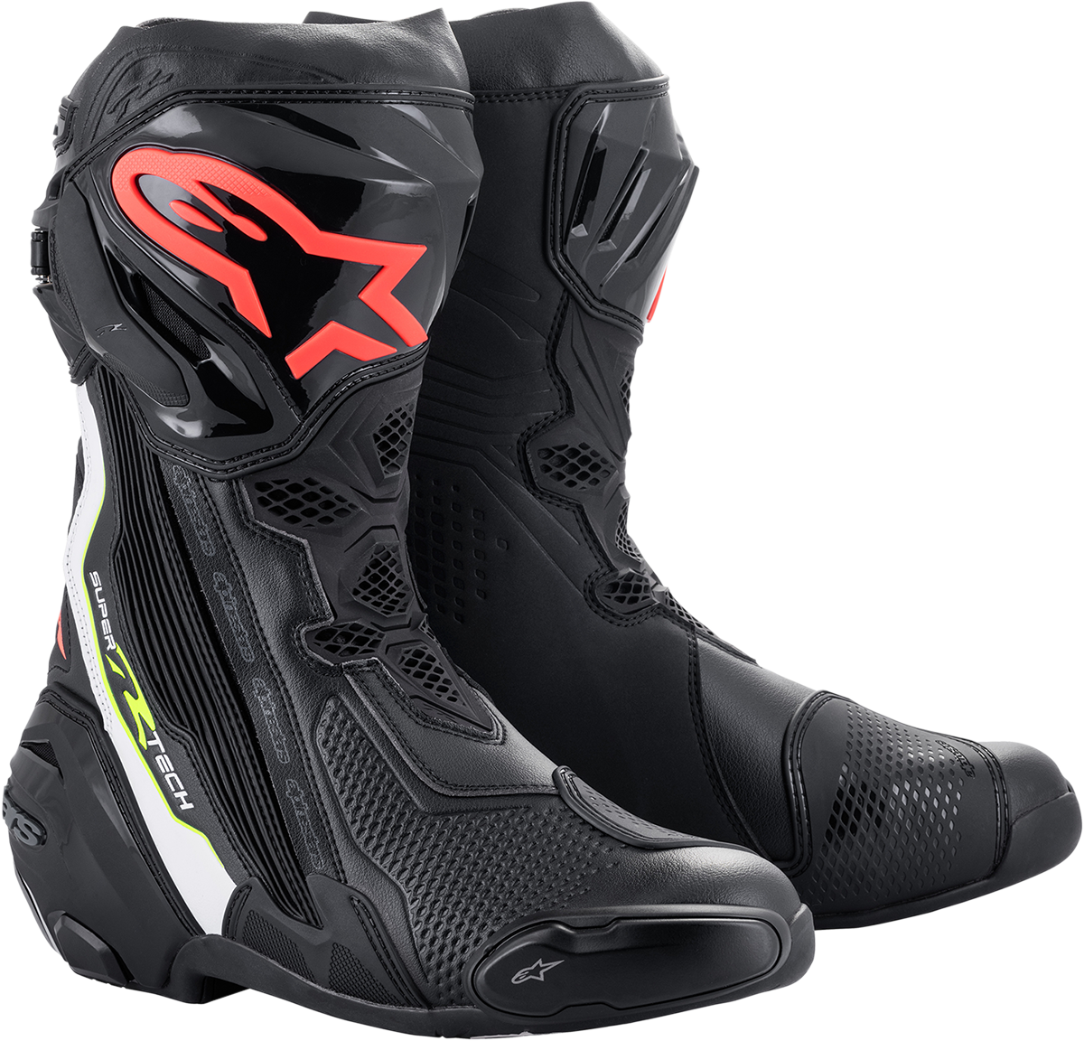Alpinestars Supertech R Boots Black/Red US 6 / EU 39 – High-Performance Motorcycle Footwear