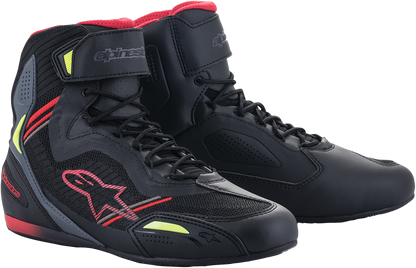 Alpinestars Faster-3 Rideknit® Shoes US 13.5 / EU 47.5 – Black, Red, Yellow (Part No. 251031913613.5)