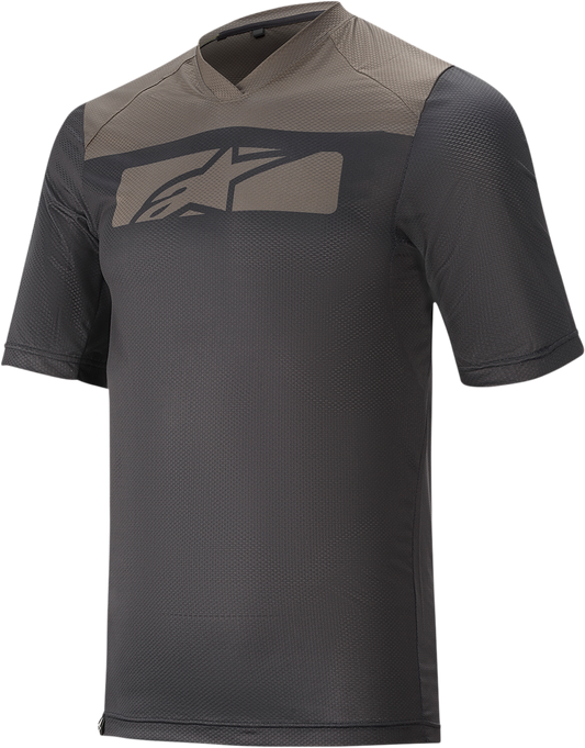 Alpinestars Drop 4.0 Short-Sleeve Jersey - Black/Gray, Large (Part #1766220-1065-LG)