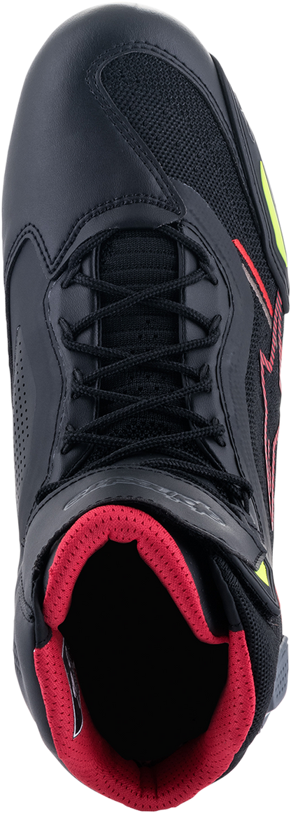 Alpinestars Faster-3 Rideknit® Shoes US 13.5 / EU 47.5 – Black, Red, Yellow (Part No. 251031913613.5)
