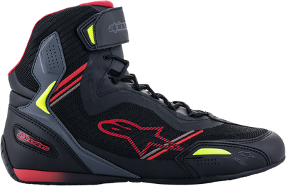 Alpinestars Faster-3 Rideknit® Shoes US 13.5 / EU 47.5 – Black, Red, Yellow (Part No. 251031913613.5)