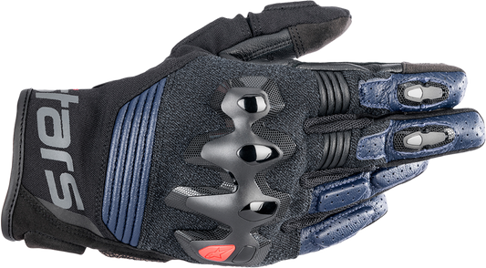 Alpinestars Halo Gloves - Dark Blue/Black 3XL, Part Number 3504822-7109-3X