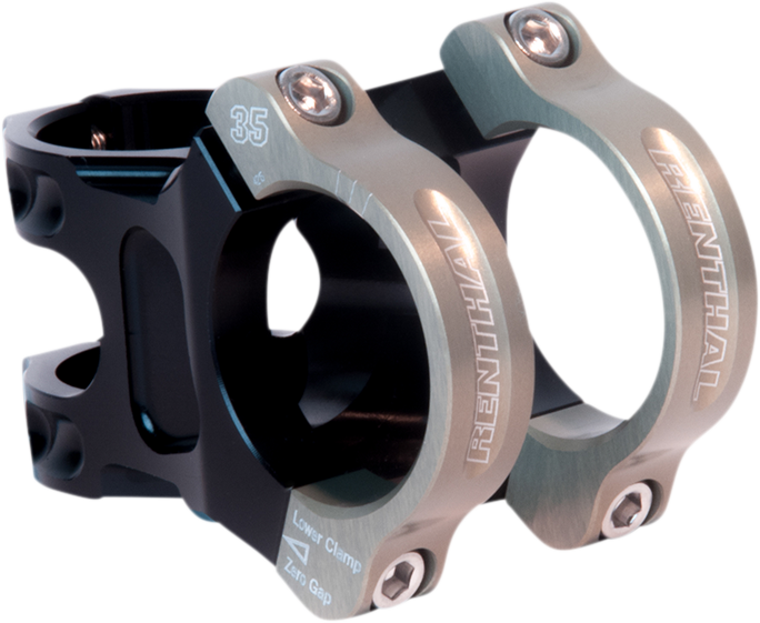Renthal Apex35 Stem - 50mm Black Anodized, Lightweight and Strong Bicycle Stem (Part Number: STM119-BKAG)