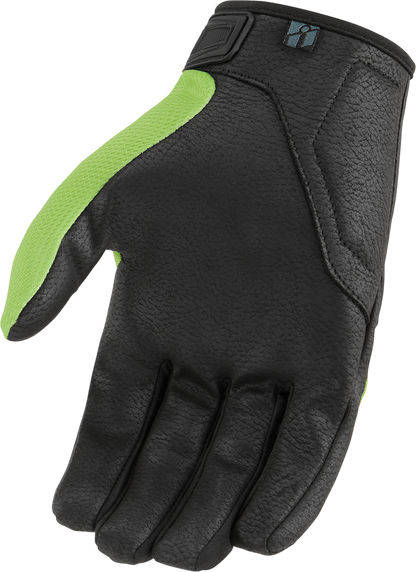 ICON Hooligan CE Gloves - Green, Size 2XL - Part Number 3301-4370