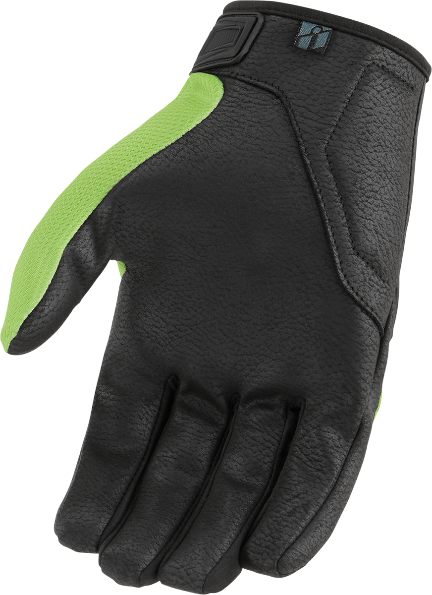 ICON Hooligan™ CE Gloves - Green, Size XL - Model 3301-4369
