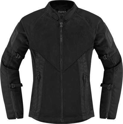 ICON Women's Mesh AF Jacket in Black - Part No. 2822-1483