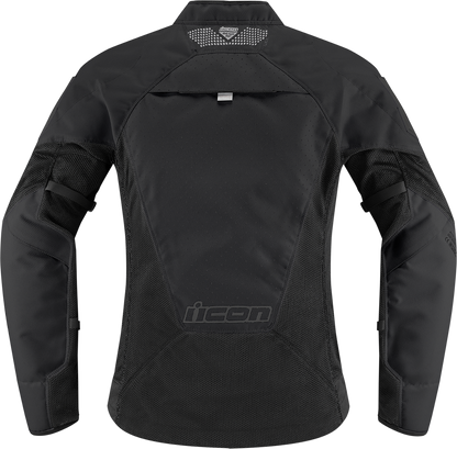 ICON Women's Mesh AF Jacket in Black - Part No. 2822-1483