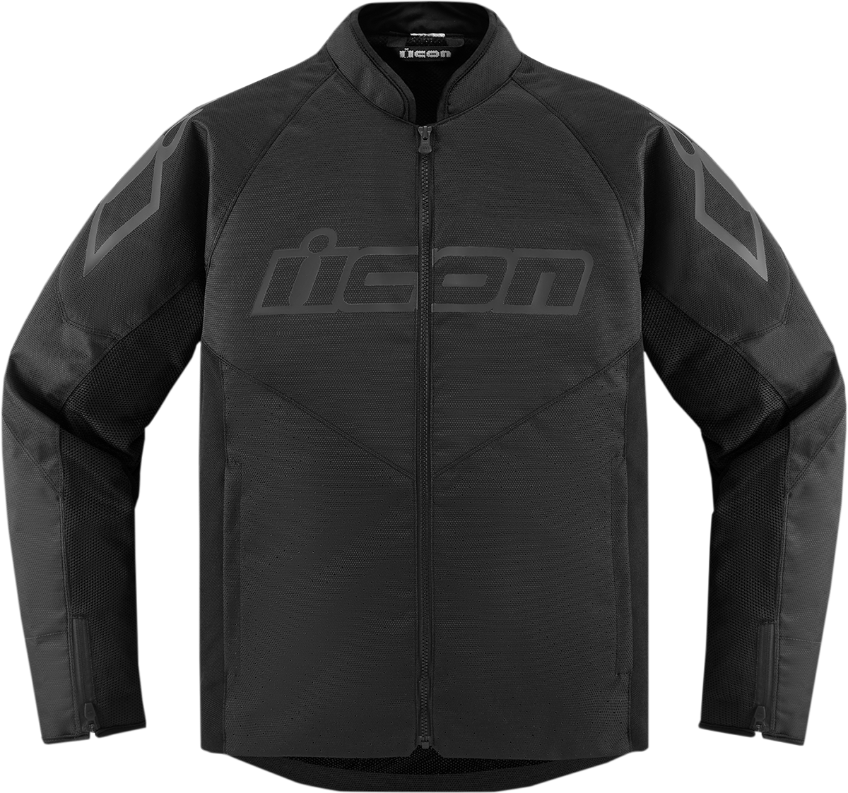 ICON Hooligan™ Jacket Black Small - Durable Polyester Motorcycle Riding Jacket with Impact Protection