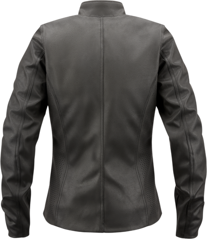 ICON Women's Tuscadero2™ Jacket - Black - XS by ICON with Removable Impact Protectors and Insulated Liner