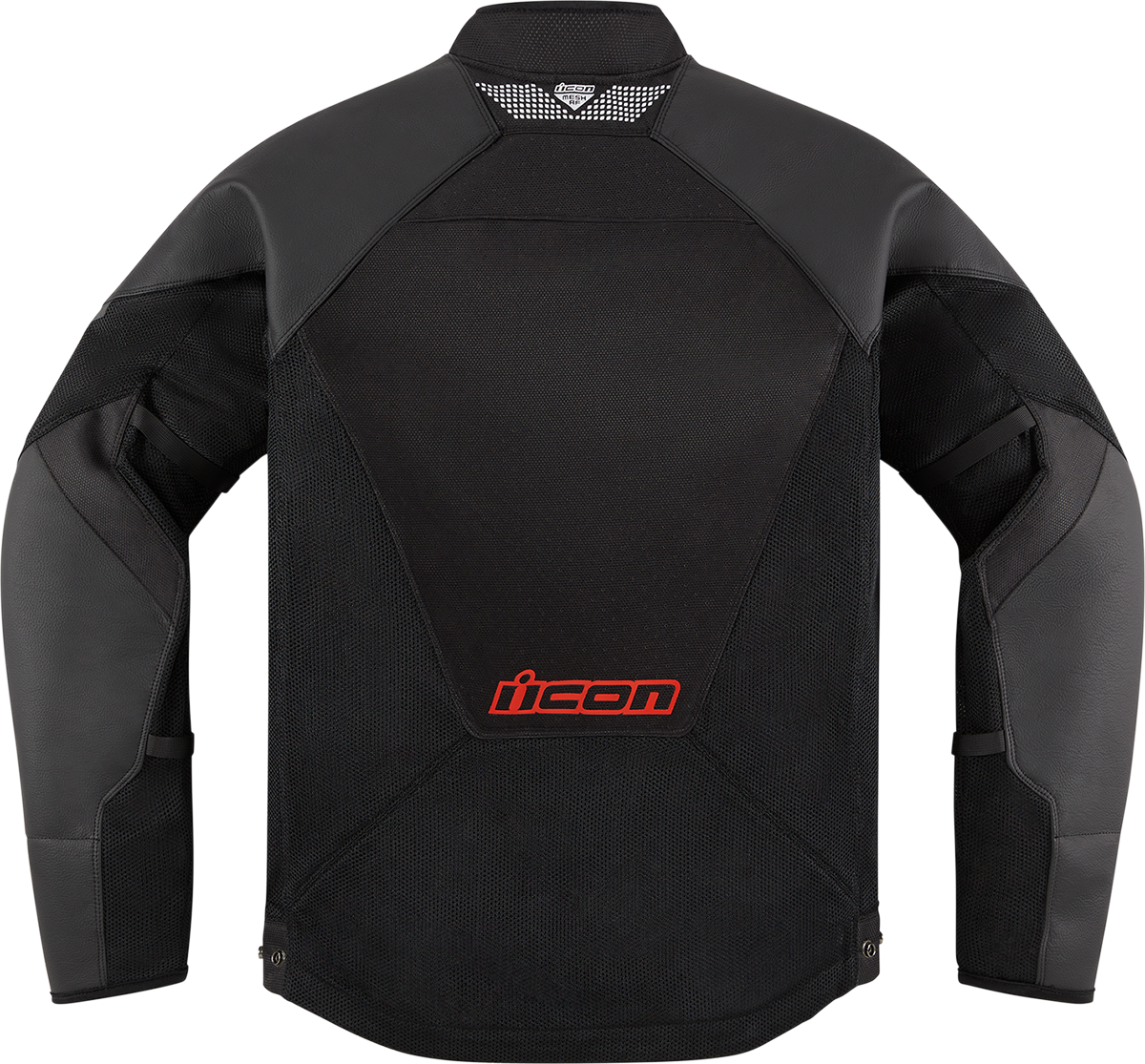 ICON Mesh AF™ Leather Jacket Slayer Small - Durable Leather and Mesh Motorcycle Gear