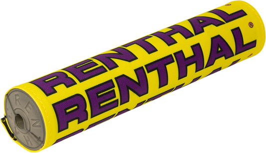 Renthal Vintage SX Crossbar Pad - Yellow and Purple P354 for 7/8 inch Motocross Handlebars