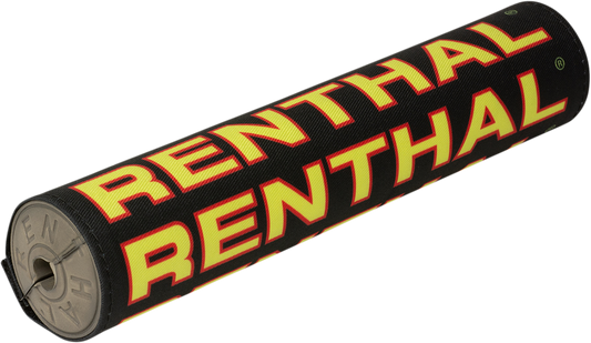 Renthal Vintage SX Crossbar Pad P355 - Black, Red & Yellow for 7/8" Motocross Handlebars