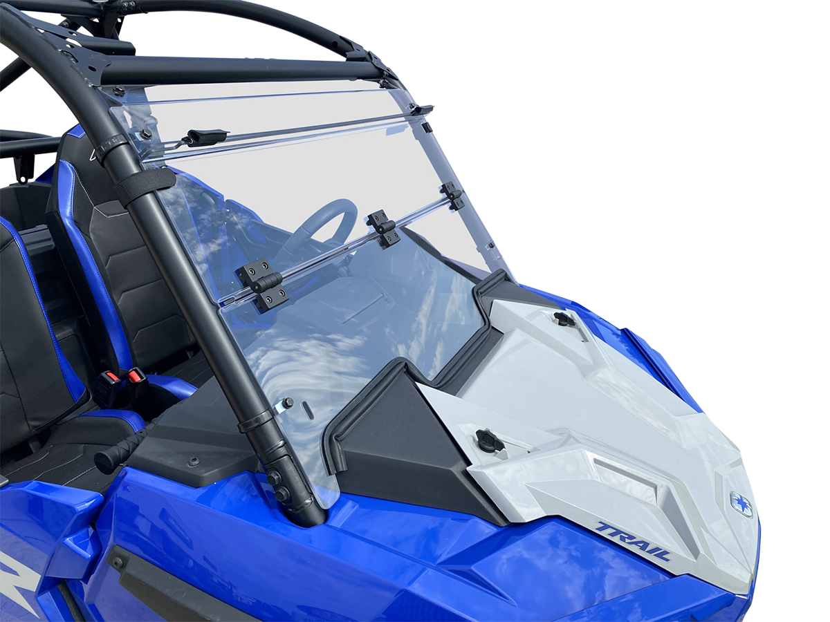 Moose Offroad Full Folding Windshield - Deluxe for RZR Trail V000291-12200M