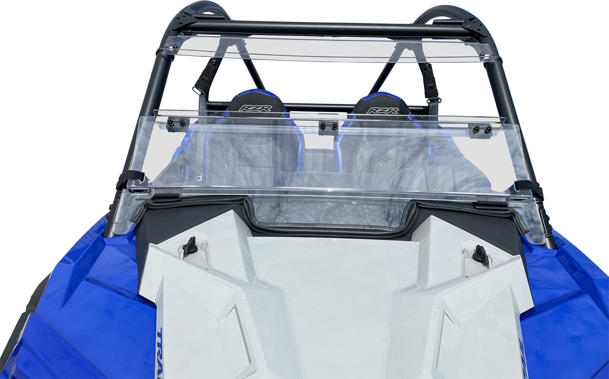Moose Offroad Full Folding Windshield - Deluxe for RZR Trail V000291-12200M