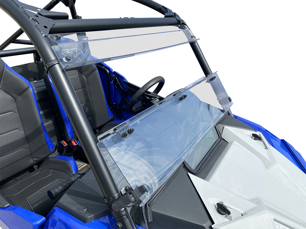 Moose Offroad Full Folding Windshield - Deluxe for RZR Trail V000291-12200M