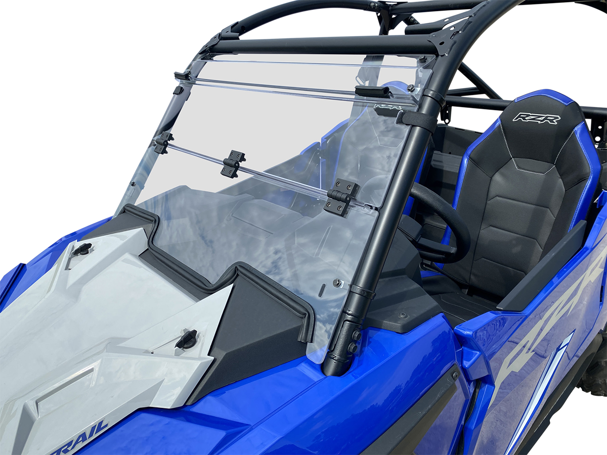 Moose Offroad Full Folding Windshield - Deluxe for RZR Trail V000291-12200M