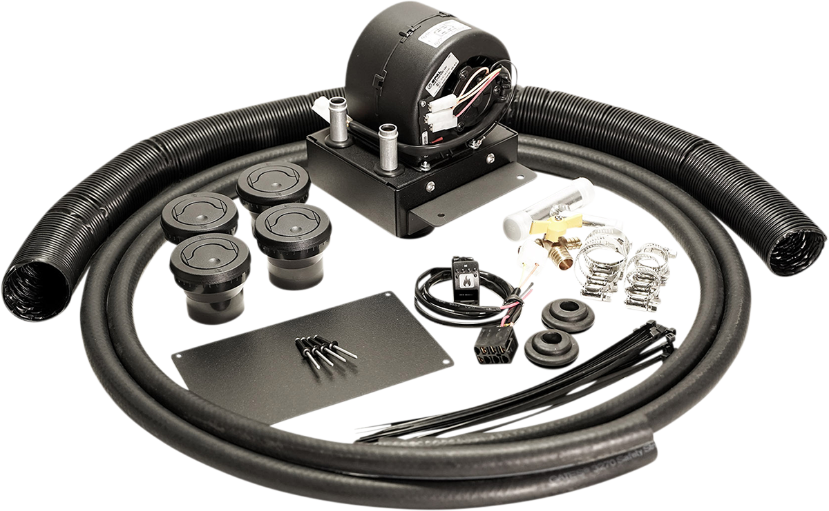 Moose Offroad Polaris Z4144 12V UTV Cab Heater Kit with Universal Radiator Hoses