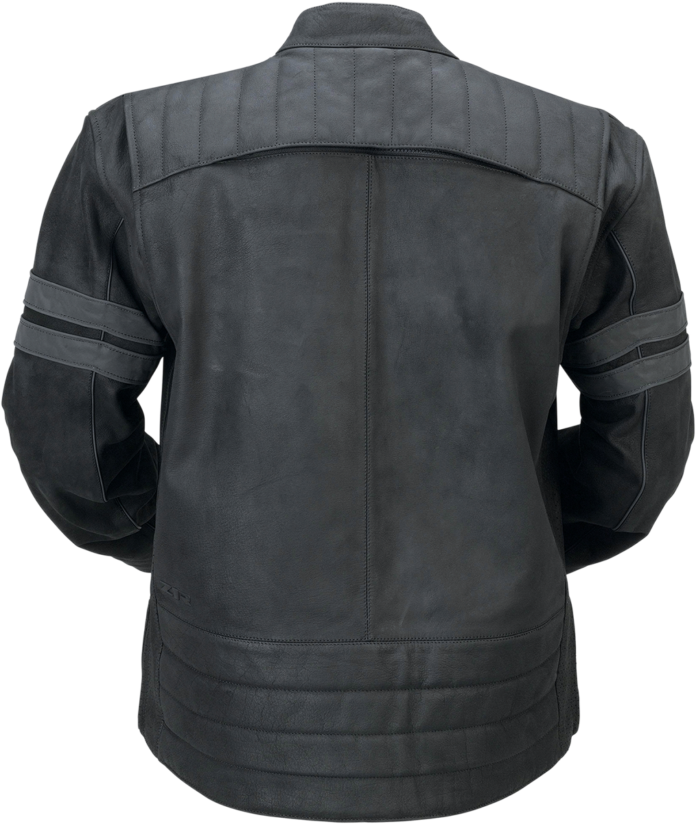 Z1R Remedy Leather Jacket - Black, Medium - Full Grain Leather Motorcycle Gear Part 2810-3890