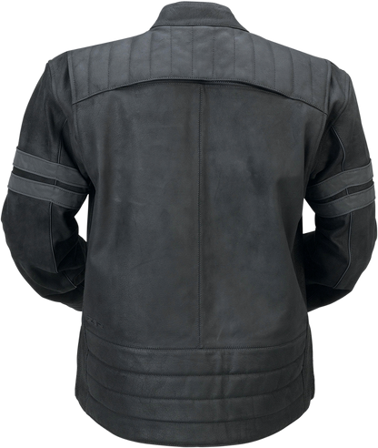 Z1R Remedy Leather Jacket - Black, Medium - Full Grain Leather Motorcycle Gear Part 2810-3890