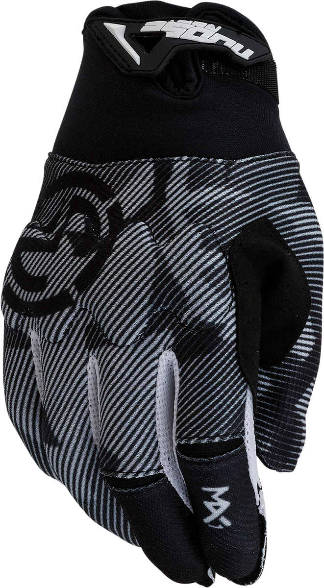 MOOSE OFFROAD Youth MX1™ Gloves - Black/White, Small (Part #3332-1718)