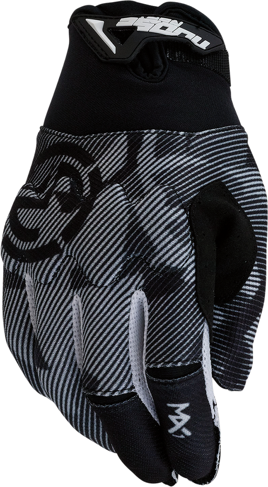 MOOSE OFFROAD Youth MX1™ Gloves - Black/White, Small (Part #3332-1718)