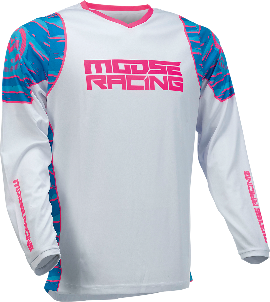Moose Offroad Qualifier® Jersey 4XL Blue/Pink - Part Number 2910-6956