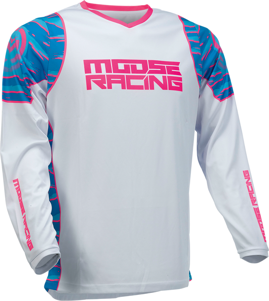 Moose Offroad Qualifier® Jersey 4XL Blue/Pink - Part Number 2910-6956