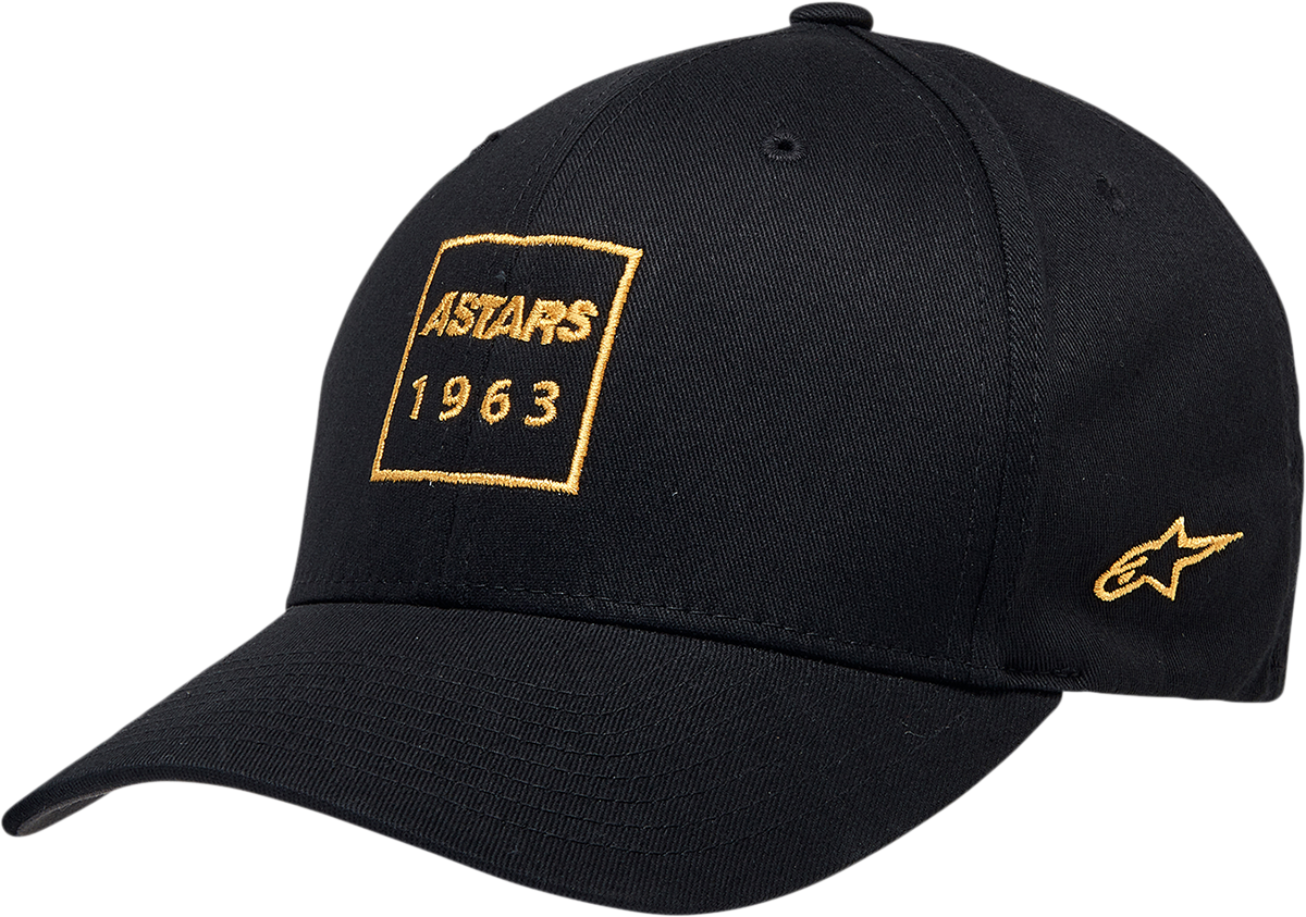 Alpinestars Boxed Hat Black Large/XL – Stylish Cotton Cap with Embroidery Details