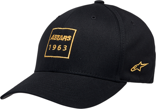 Alpinestars Boxed Hat Black Large/XL – Stylish Cotton Cap with Embroidery Details