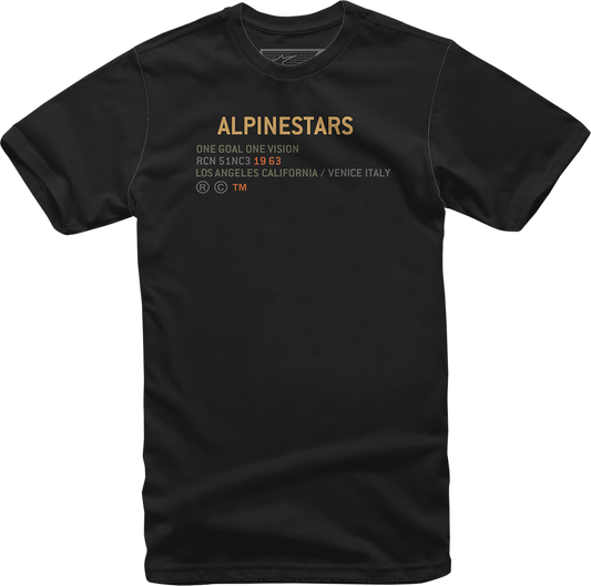 Alpinestars Quest T-Shirt - Black - 2XL (Part Number 1212-7200210-2X)