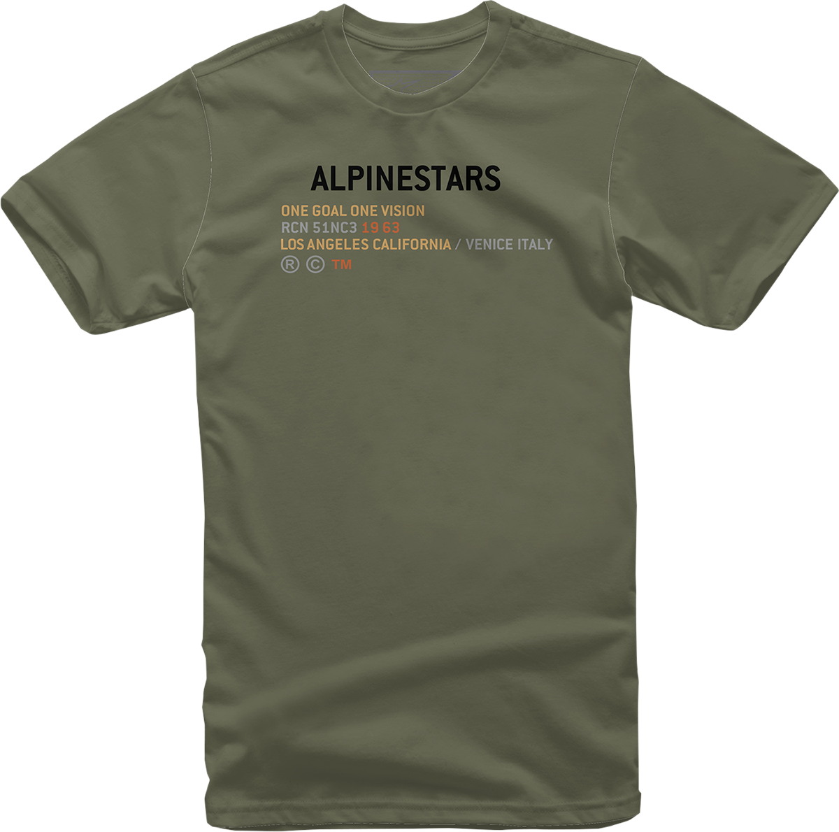 Alpinestars Quest T-Shirt - Military Green, Medium - 1212-72002690-M