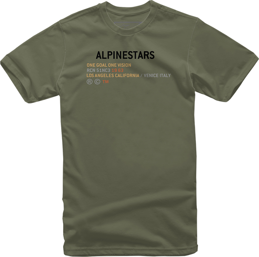 Alpinestars Quest T-Shirt - Military Green, Medium - 1212-72002690-M