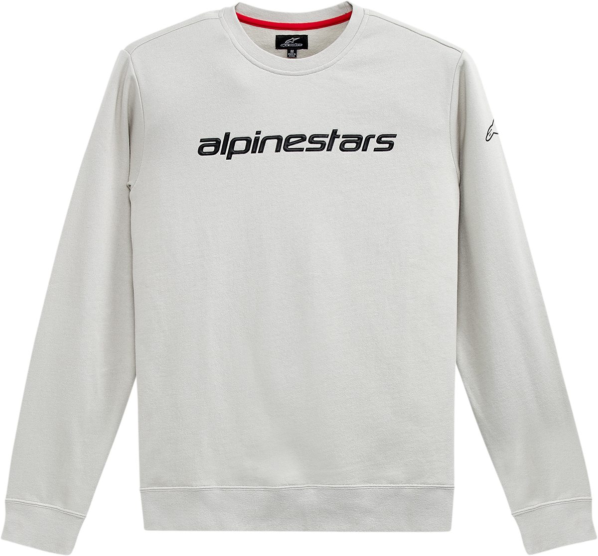 Alpinestars Linear Crew Fleece in Silver/Black - 2XL, Part Number 12125132419002X