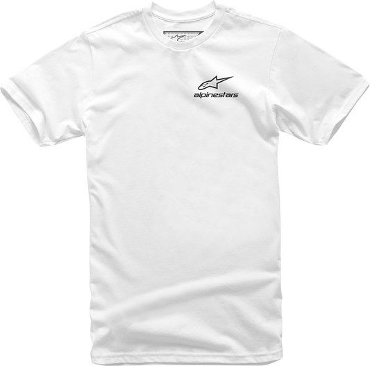 Alpinestars Corporate T-Shirt - White, Size XL - Comfortable Cotton with Modern Graphic Design