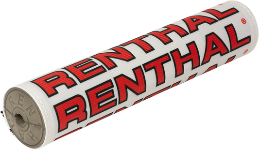 Renthal P351 Vintage SX Crossbar Pad – White and Red for 7/8 Inch Motocross Handlebars