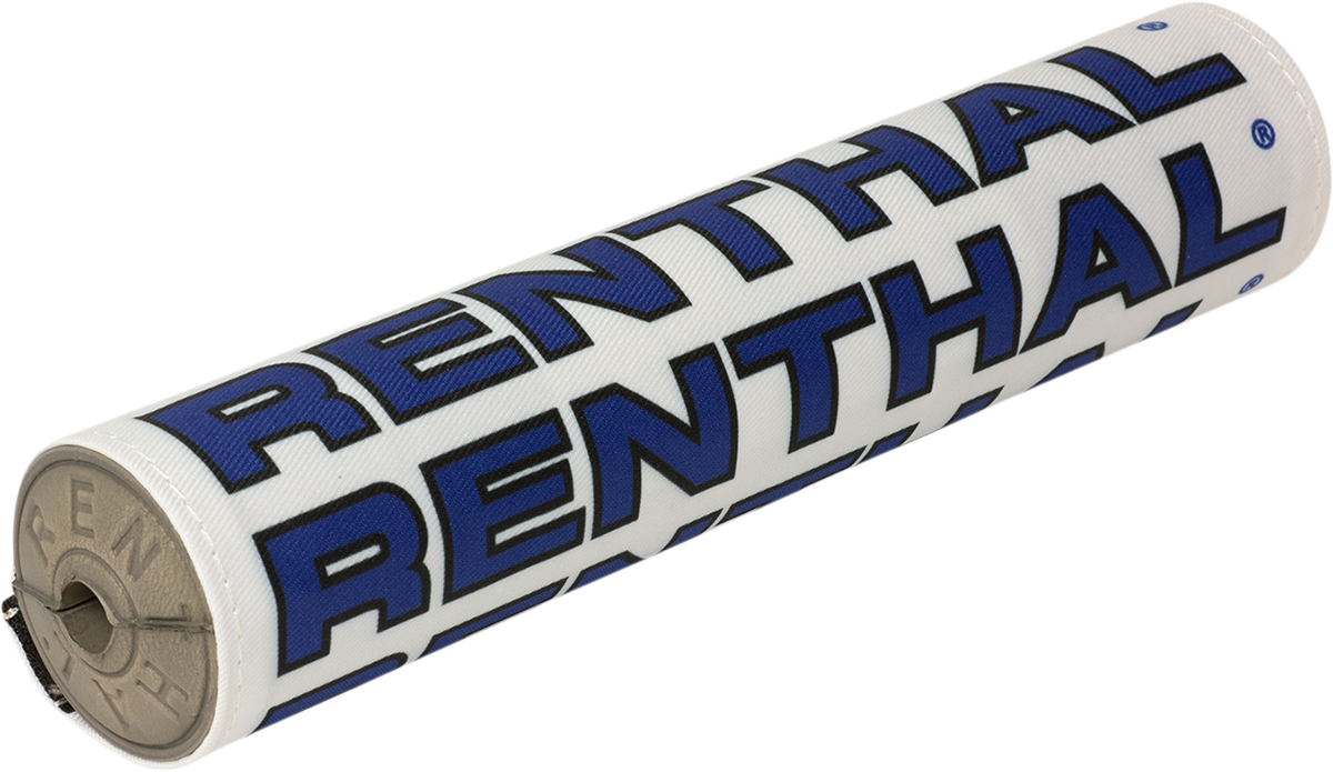 Renthal Vintage SX Crossbar Pad - White/Blue P350 for 7/8" Motocross Handlebars