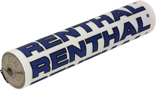 Renthal Vintage SX Crossbar Pad - White/Blue P350 for 7/8" Motocross Handlebars