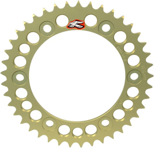 RENTHAL Rear Sprocket - Aluminum - 40 Tooth for Aprilia 478U-525-40P-HA