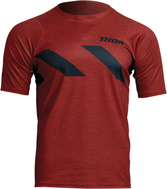THOR Assist Hazard Short-Sleeve Jersey - Brick/Heather - Medium 5020-0003