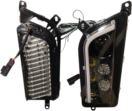 BRITE-LITES LED Headlight Conversion Kit for Polaris - Model BL-LEDRZRHALO