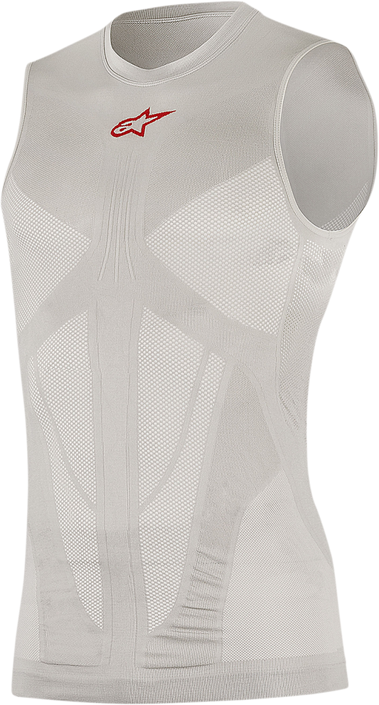 Alpinestars Tech Tank Summer Base Layer - Silver/Red, XS/S
