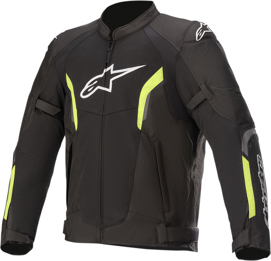 Alpinestars AST v2 Air Jacket - Black/Yellow Fluo, Small (Part No. 3306121-155-S)