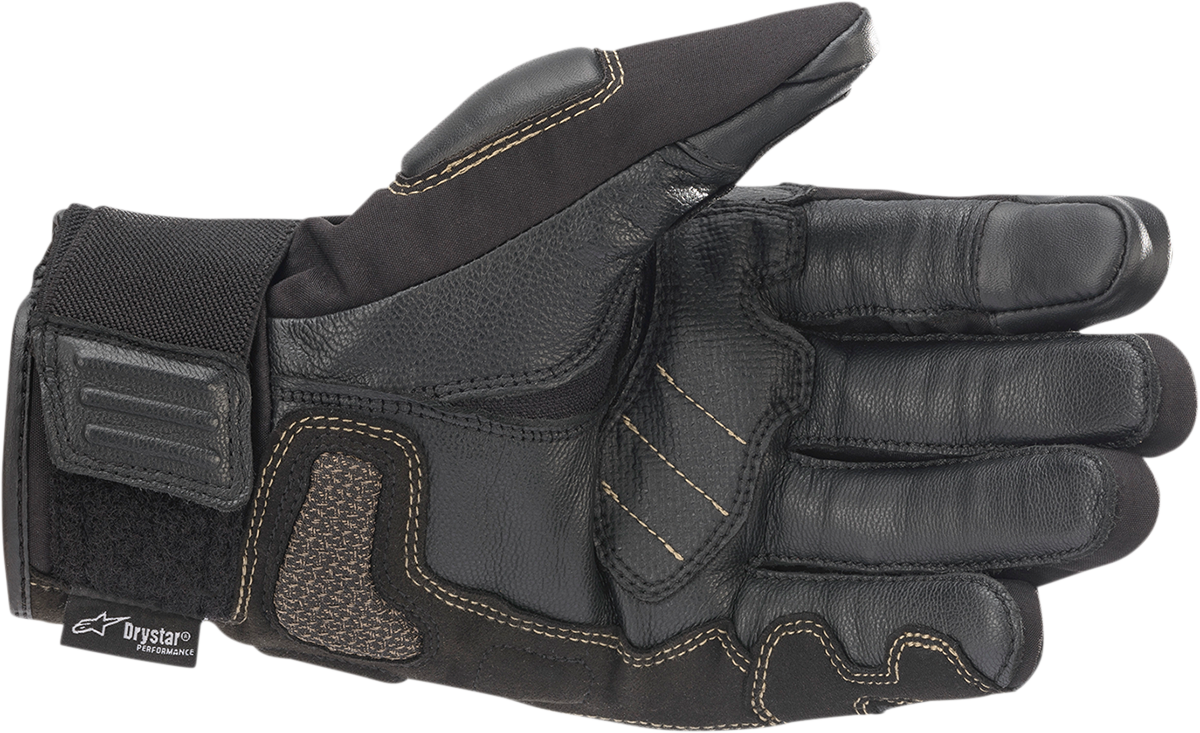 Alpinestars Corozal V2 Drystar® Gloves - Black/Sand Medium, Waterproof and Breathable Motorcycle Gloves
