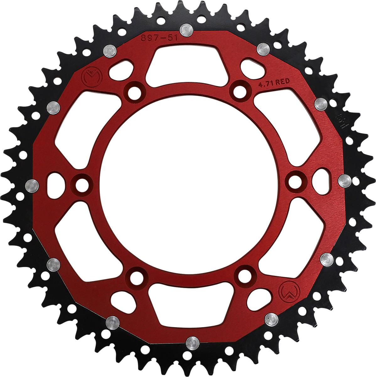 Moose Offroad Dual Sprocket - 51 Tooth, Red for Gas Gas 1210-897-51-13X