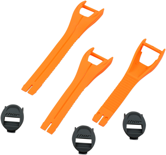 THOR Blitz XP MX Youth Boot Straps - Orange, Size 1-7 - Part 3430-0878